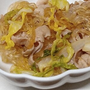 クタクタ白菜が美味しい豚肉と白菜の春雨煮